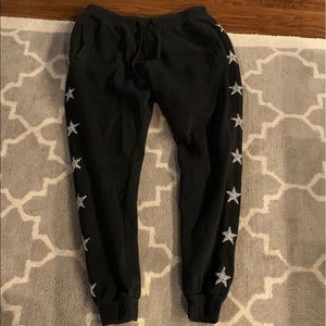 Women’s Carmar sweatpants. Wore twice. Glitter stars. Size Large.